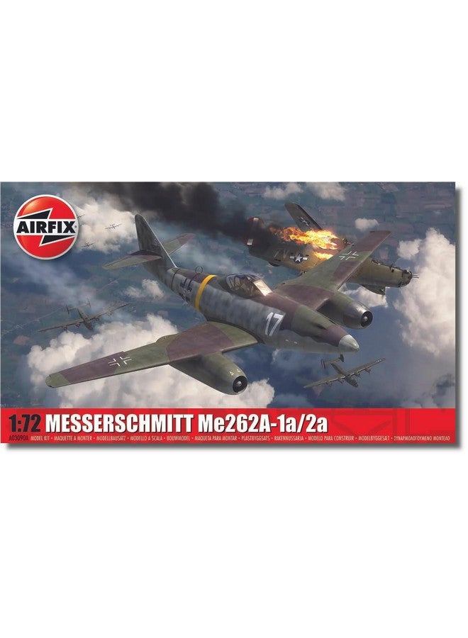 Airfix Model Airplane Kit Gift Set - A03090A Messerschmitt Me262A-1a/2a, Plastic Plane Model Kits for Adults & Kids 14+, Skill Level 2, 1:72 Scale WW2 Military Aircraft Models - Real Aeroplane Models - Image 1