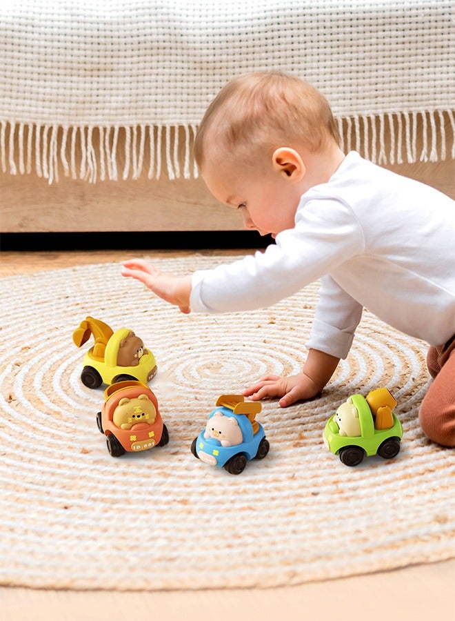 ألعاب شاحنة النمر الصغير للأولاد والبنات ، سيارات الاحتكاك ، سيارات الألعاب التعليمية ، سيارات ألعاب دفع الاحتكاك ، لوازم حفلات عيد الميلاد هدايا الأطفال الصغار ، هدايا عيد ميلاد 1st للأولاد ، ألعاب عربة الأطفال للأطفال من سن 1-3 سنوات - Image 4