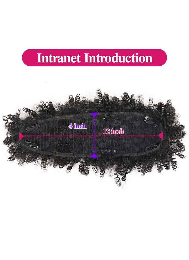 Afro High Puff Hair Bun Ponytail Drawstring With Bangs Synthetic Jerry Curly Mohawk Kinkys Curly Fauxhawks Pony Tail Clip In On Ponytails For Women Hair Extensions With Six Clips(Black) - pzsku/ZD8E8E2BAF1F5DAFBB9C0Z/45/_/1734182811/7fb2ee13-905f-4598-a164-e8e6a3f1da83