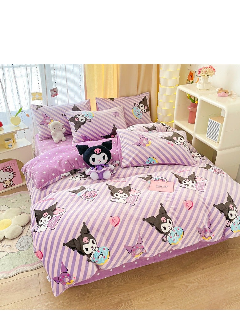 4 قطعة كورومي القطن مجموعة الراحة ورقة مجموعة هدية عيد ميلاد الطفل هدية 200x230cm - Image 3