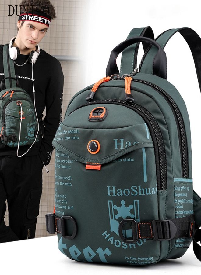 DUNISO Compact Sling Bag for Men Multifunctional Cross Body Bag Waterproof Chest Shoulder Backpack with Buckle Everyday Carry Bag for Travel Work Sport - Image 1