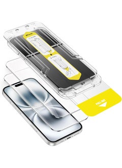 Screen Protector For Iphone 16 6.1 Inch 10 Second Super Easy Installation With One Step Alignment Tray Bubble Free Tempered Glass Film Case Friendly Hd Clear 2 Pack