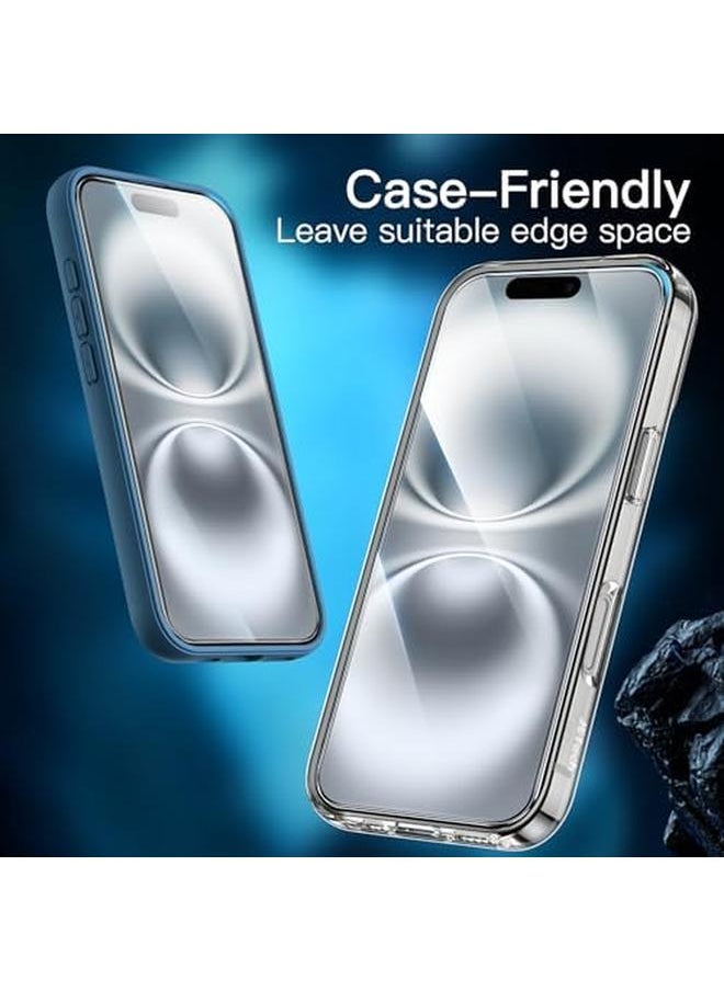 Jetech - Screen Protector For Iphone 16 6.1 Inch 10 Second Super Easy Installation With One Step Alignment Tray Bubble Free Tempered Glass Film Case Friendly Hd Clear 2 Pack - Image 1