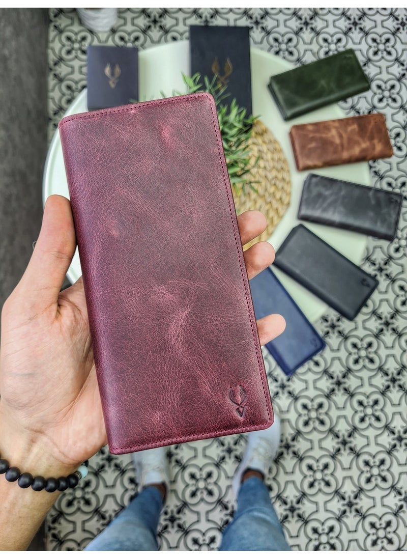 VISSO - 902 Leather Men's Women's Wallet Handbag with Snap-On Lanyard and Personalized Phone Case - Image 1
