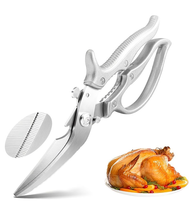 Multi-Functional Kitchen Shears Heavy Duty Scissors for Chicken Poultry Fish Meat Herbs - Image 1