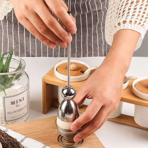 SWETON Egg Cracker Tool,Egg Topper, Egg Cutter,Egg Shell Remover,Matching Stainless Steel Egg Cutter Tool,Good In the Kitchen - Image 3