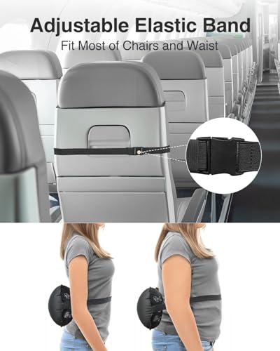 Luxtude Inflatable Lumbar Pillow for Airplane Travel, Lumbar Support Pillow for Office Chair/Car, Self-Inflating Travel Lumbar Pillow Back Support, Lower Back Pillow for Reducing Lumbar Pain - Image 5