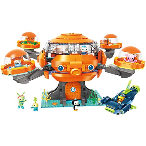BASEPLATES أرضيات لبناء كتلة مغامرة المحيط لعمر 8 سنوات مجموعة ألعاب أوكتونوتس أوكتوبود مركبة سمكة القرش المطرقة كاب كيو 921 قطعة بدون صندوق التعبئة - Image 1