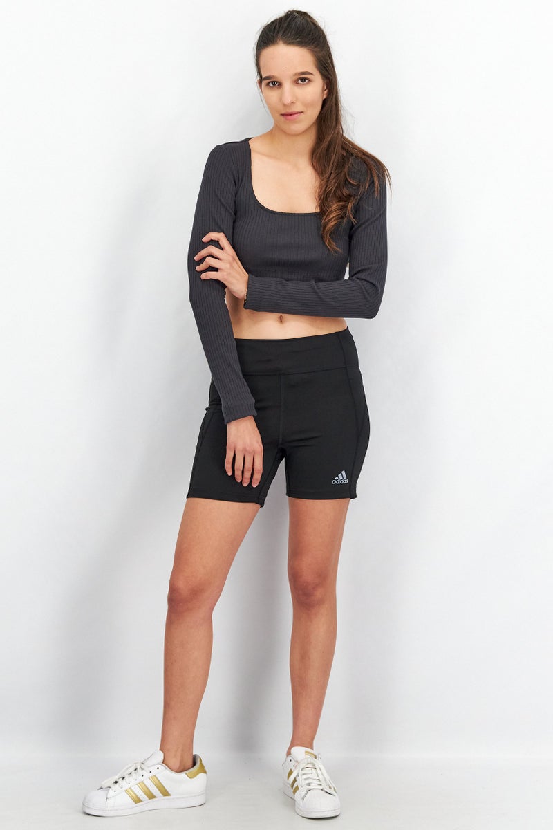 Adidas Women Sportswear Fit Running Shorts, Black  - Image 4