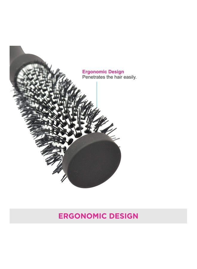 NIBEMINENT Hot Curl Brush Silver/Black 28x6x6cm - Image 3