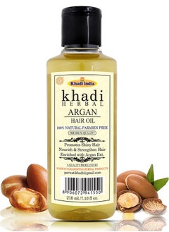 Khadi Natural Herbigiri Herbal Argan Hair Oil For Shiny Nourished Hair (Packof1)  - Image 1