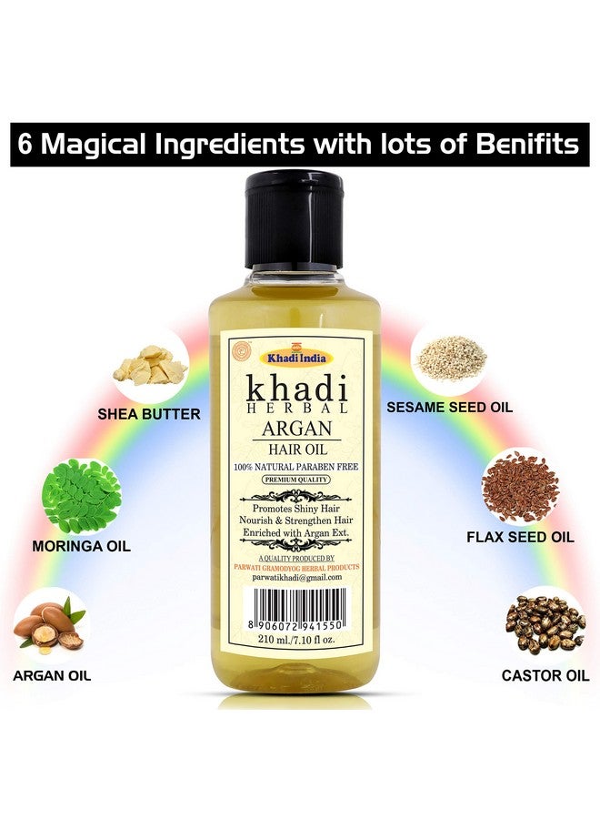 Khadi Natural Herbigiri Herbal Argan Hair Oil For Shiny Nourished Hair (Packof1) - Image 2