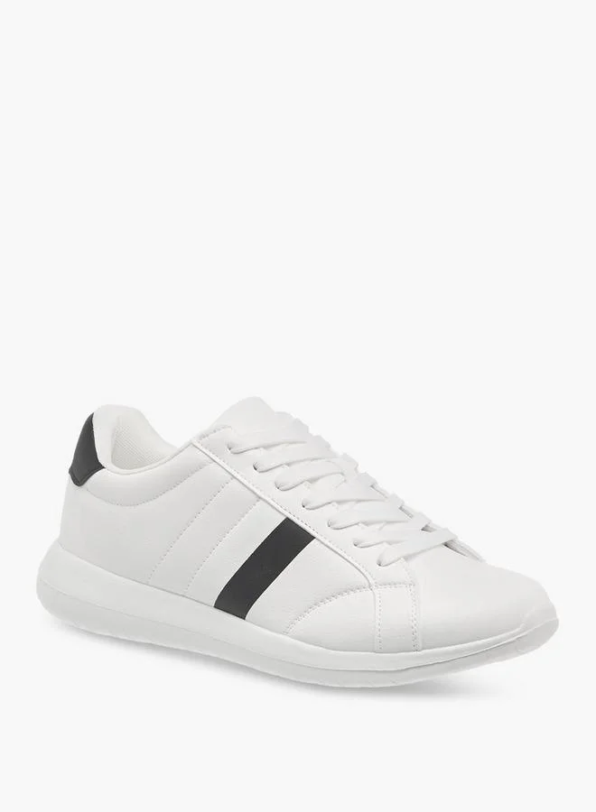 Men's Stripe Detail Lace-Up Sneakers