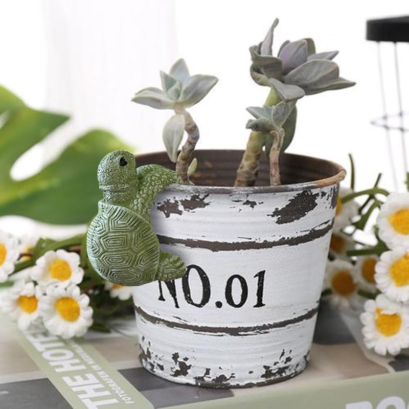 JARPSIRY Cute Climbing Tortoise Flower Pot Hugger Figurines Resin Hanging Turtle Statue Planter Pot Decorations for Home Garden Fence Balcony Patio Lawn Yard Ornaments - Image 5