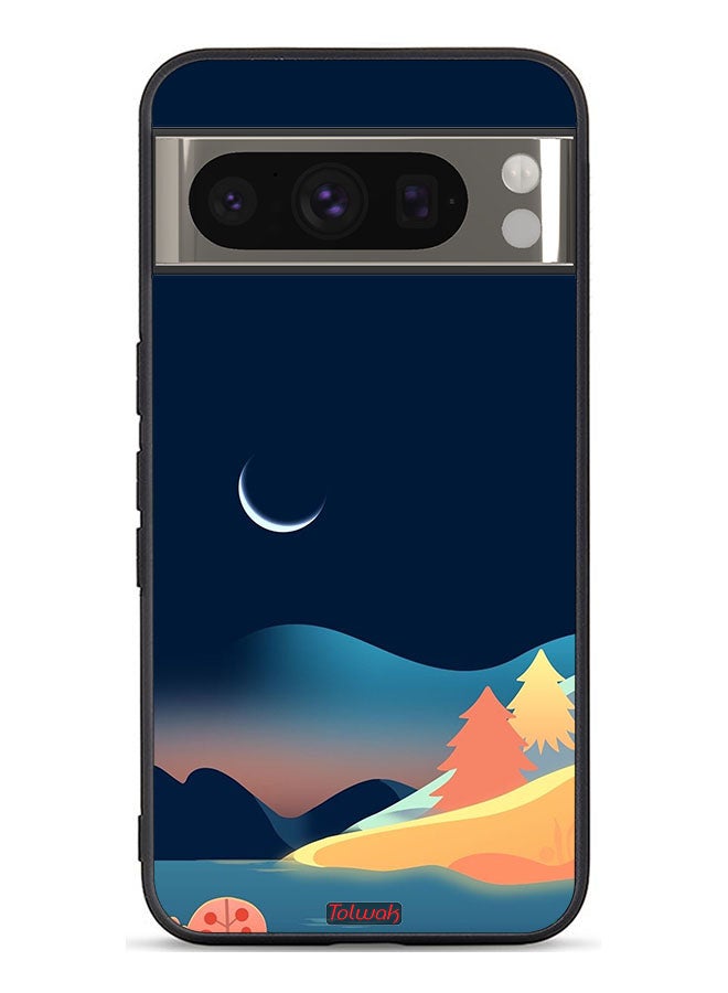Tolwak Google Pixel 8 Pro Protective Case Cover Moon Abstract Drawing Art - Image 1