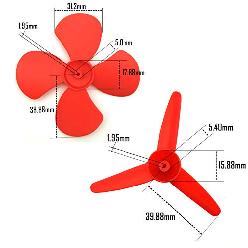 EUDAX 6 Set DC Motors Kit, Mini Electric Hobby Motor 3V -12V 25000 RPM Strong Magnetic with 86Pcs Plastic Gears, 9V Battery Clip Connector,Boat Rocker Switch,Shaft Propeller for DIY Science Projects - Image 4