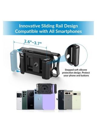 Telescope Phone Adapter, Big Type Smartphone Adapter Mount, Universal Phone Mount, One-Piece Smartphone Binocular Adapter for iPhone/Android, for Spotting Scope Telescope Binocular Monocular - pzsku/ZD8EA054842459038A4EEZ/45/_/1736796286/345364c1-9c7a-4edc-aa96-4a6eb70df673