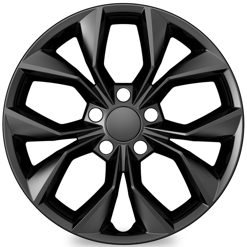 غطاء عجلات 4 عبوات متوافق مع هوندا CRV CRV 2023 2024 أغطية عجلات 17 بوصة 17 عجلة فولاذية أغطية إطارات بديلة باللون الأسود