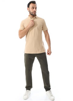Andora Straight Leg Gabardine Pants_Dark Green  - Image 1