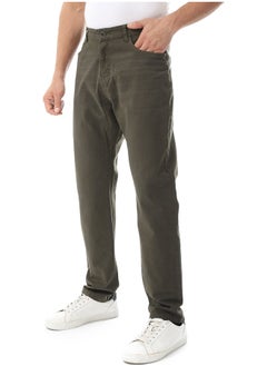 Andora Straight Leg Gabardine Pants_Dark Green  - Image 4