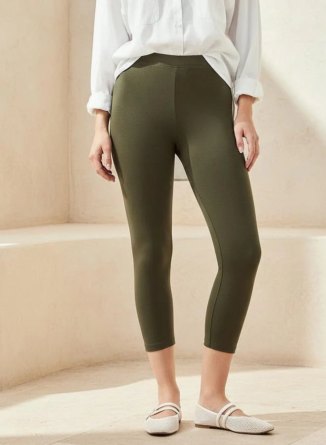Splash FAV High Rise 3/4 Length Leggings with Elasticated Waistband