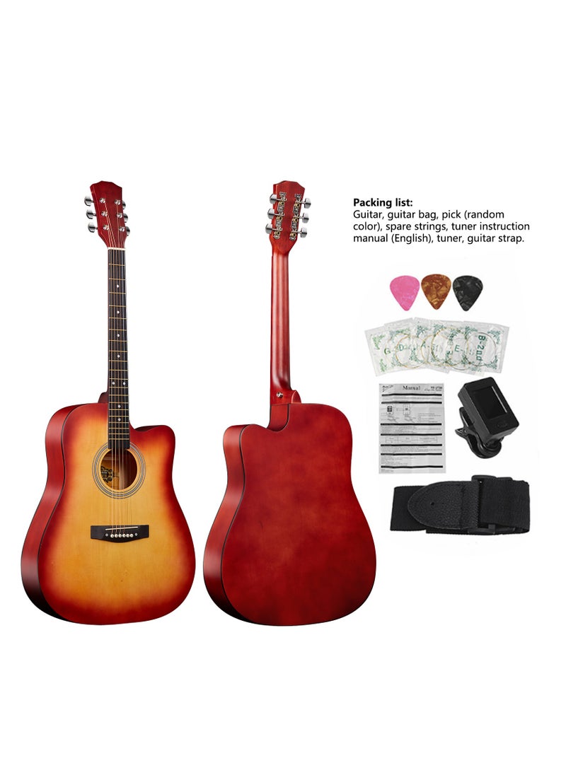 Sharpdo 41 Inch Beginner High Quality Basswood Guitar with Beginner Guitar Accessories  - Image 1