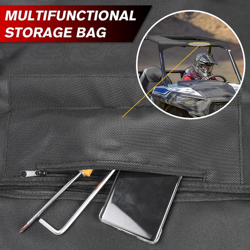 MFC Soft Canvas Roof Top for 2014-2023 Polaris RZR 900 900S 1000 S XP1000 Turbo 2 Seater - Image 4
