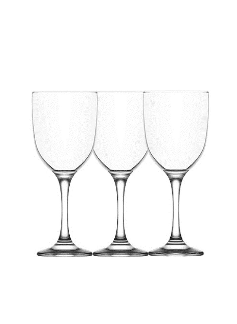 LAV 3 Pieces Tokyo Wine Glass Set 290 Ml - Clear - Image 2