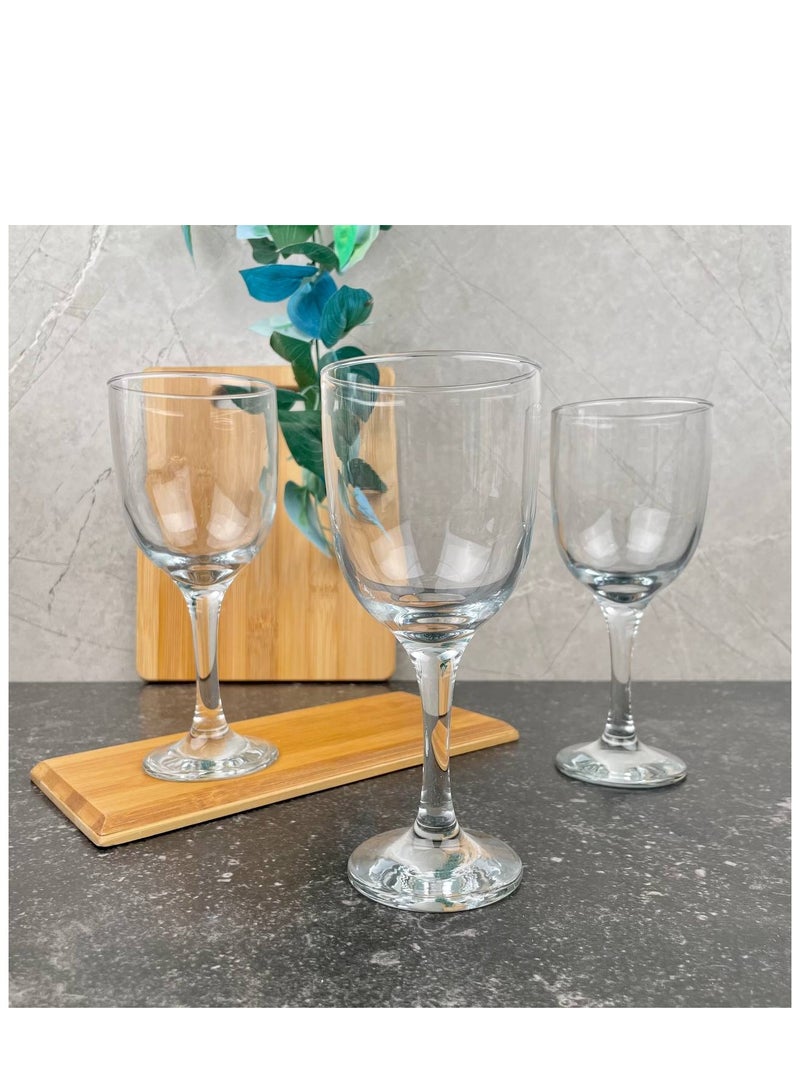 LAV 3 Pieces Tokyo Wine Glass Set 290 Ml - Clear - Image 3