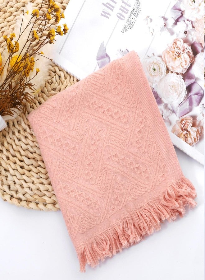 Thrymme 2 Pack Pink Bathroom Hand Towels, Pink Hand Towels for Bathroom Kitchen Hotel SPA (30 x 13 Inch) - Image 4