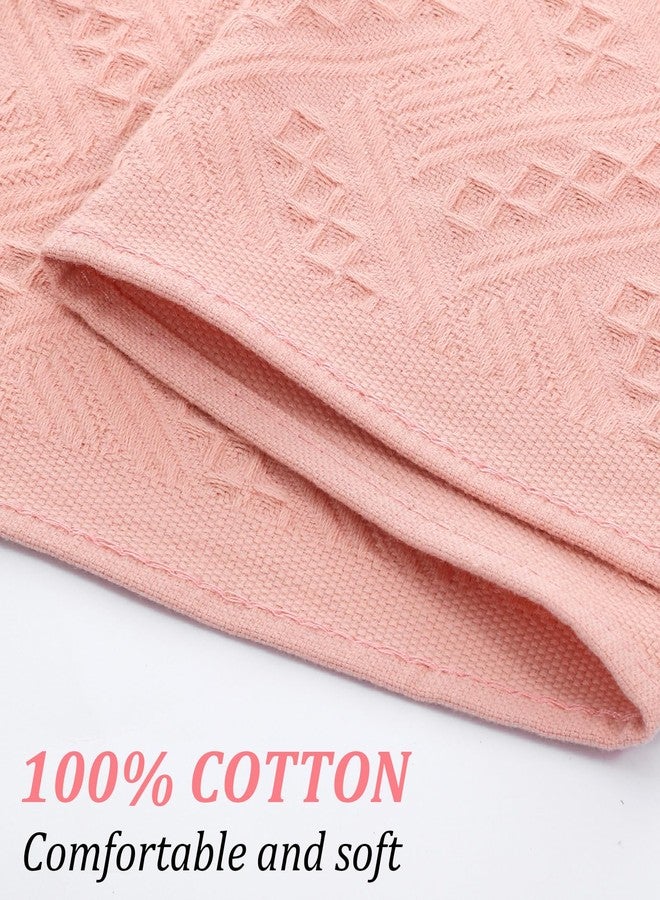 Thrymme 2 Pack Pink Bathroom Hand Towels, Pink Hand Towels for Bathroom Kitchen Hotel SPA (30 x 13 Inch) - Image 3