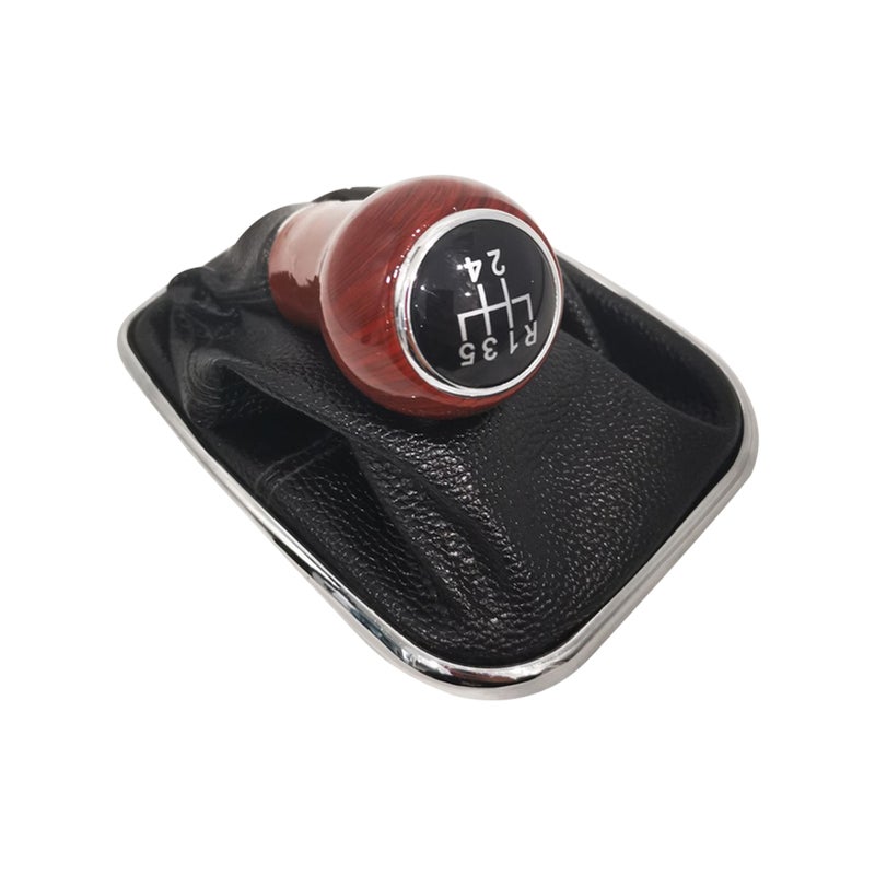 5 Speed Gear Shift Knob Gaitor Boot Black Replacement for VW Golf Bora Jetta GTi MK4 1999-2004 - Image 1