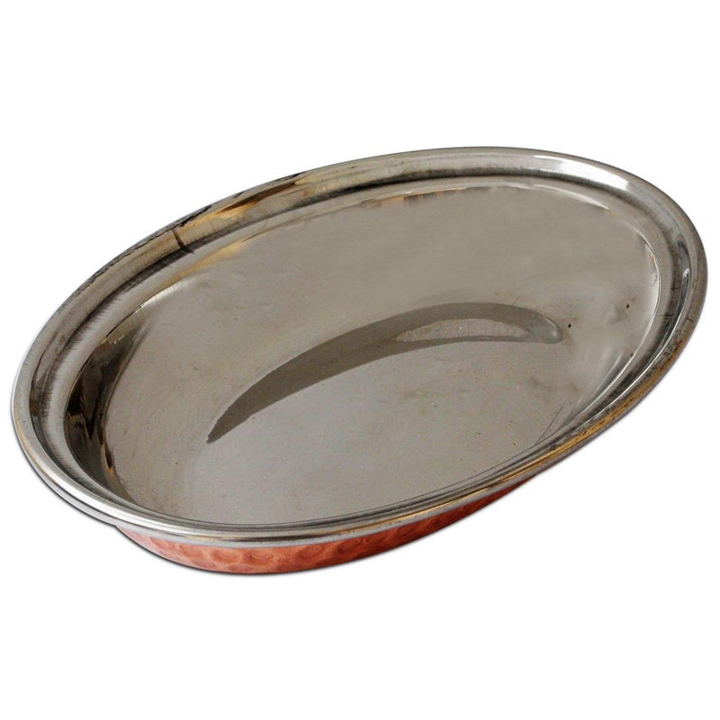 HarLen Ukal Indian Copper Steel Handmade Dessert Serveware Serving Dish 6 Inch  - Image 2