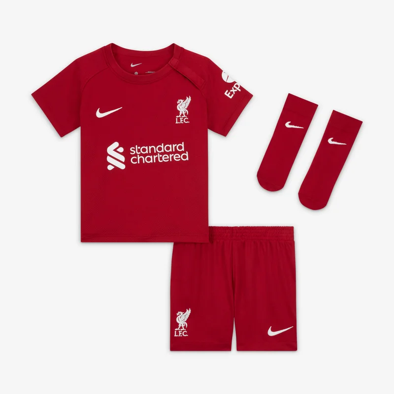 Nike Kids' Liverpool F.C. Home Football Set - 2022/23 (Baby And Toddler)