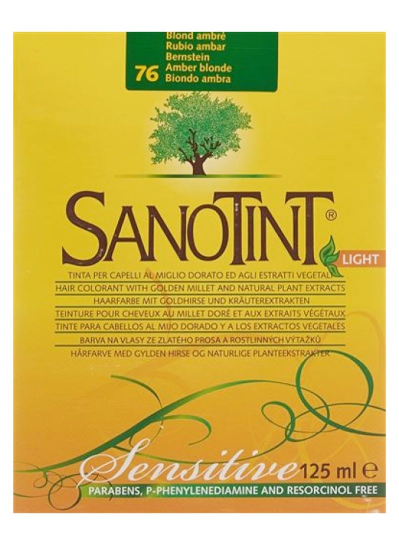 Sanotint Sensitive Hair Color Amber Blonde 76 - Natural Permanent Hair Dye, 125 ml  - Image 2