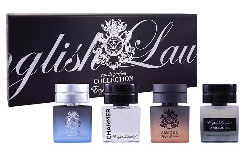 English Laundry Men's 20ml Coffret Collection, Throne, Armour, Noir Castle, Charmed EDP - Image 2