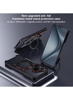 Zaboon Case For Huawei Mate 60 Mechanical Arm Borderless MagSafe Holder Metal Phone Case  - Image 5