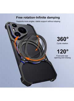 Zaboon Case For Huawei Mate 60 Mechanical Arm Borderless MagSafe Holder Metal Phone Case  - Image 4