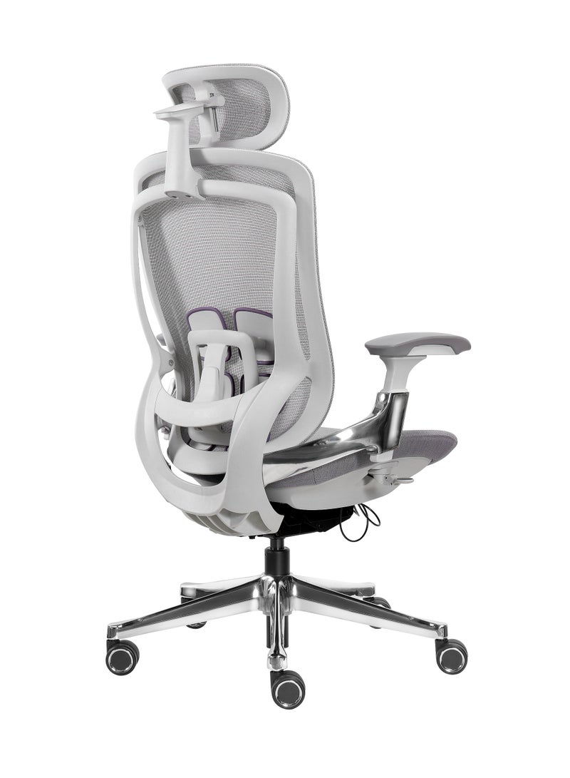 DAMONS Ergonomic High Back Mesh Office Chair with Adjustable Headrest and Armrests, Breathable Back Support, Swivel Task Chair for Home and Office - Image 5