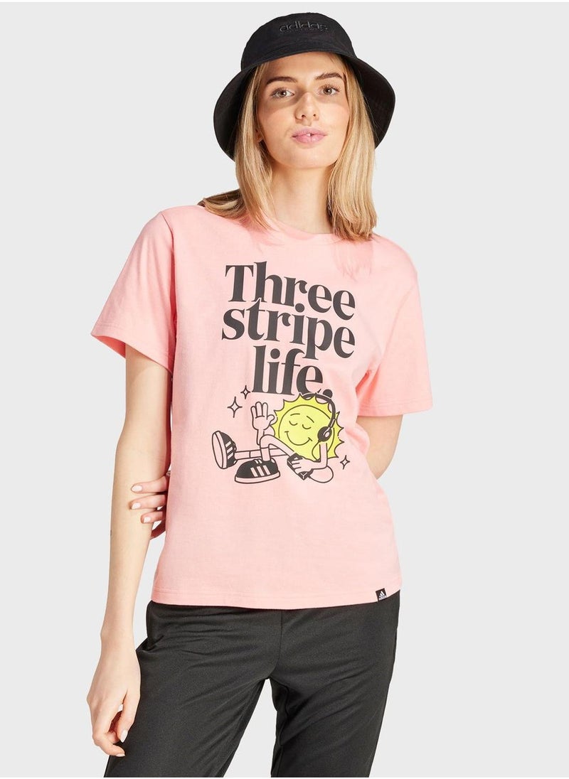 Adidas Positive Graphic T-Shirt  - Image 5