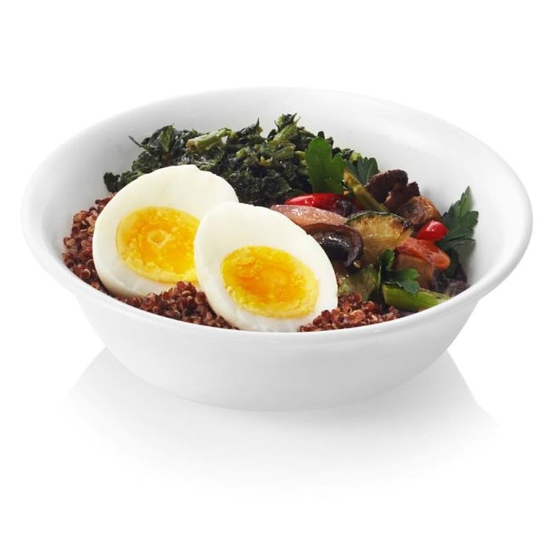 CORELLE Winter Frost Glass Cereal Soup Bowl (White   500ml) -Pack of 6 - Image 3