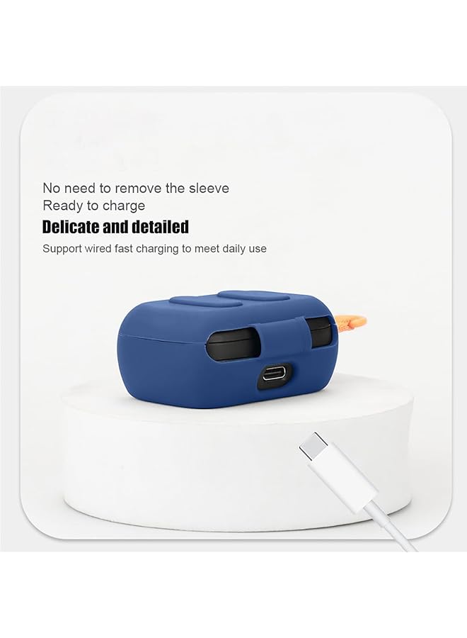 erorex Silicone Case Compatible With Skullcandy Dime 3 Protective Cover For Headphones Black - Image 3