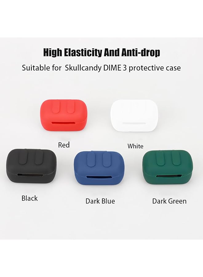 erorex Silicone Case Compatible With Skullcandy Dime 3 Protective Cover For Headphones Black - Image 5