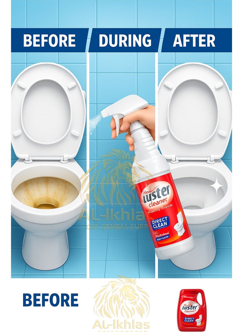 Luster Eg Luster Magic Bathroom Cleaner – Concentrated Power Removes Limescale & Rust Highly Effective – Ceramic & Metal Safe – Lasting Shine – 600ml - Image 5