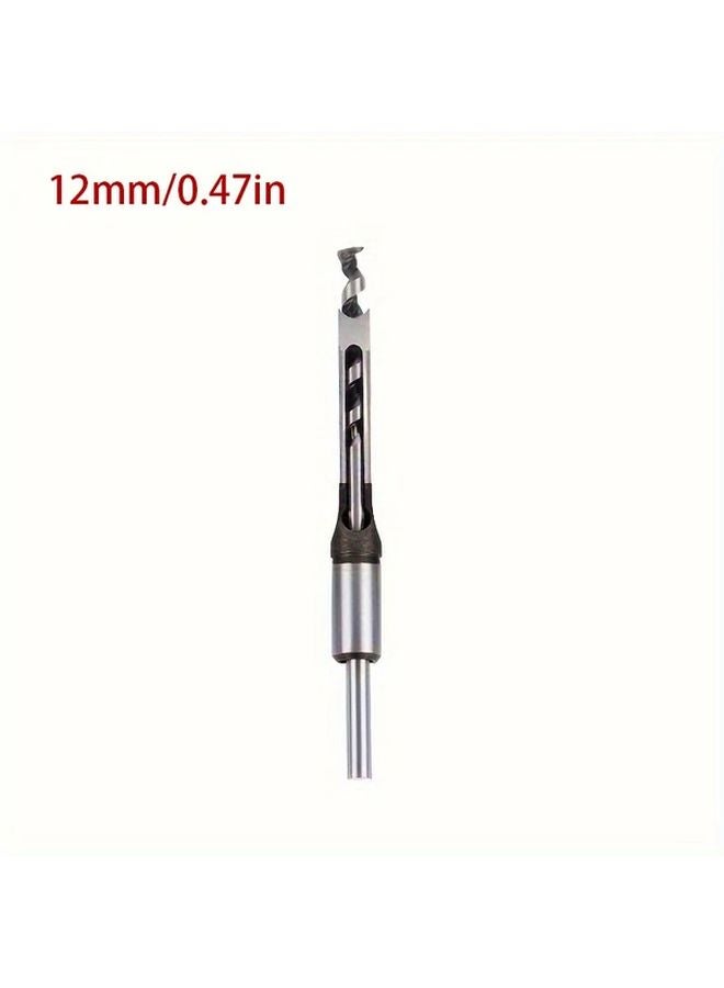 12mm Square Hole Drill Manual Handheld Angle Chisel Interchangeable Bits - Image 1