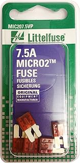 Littelfuse Littelfuse (MIC207.5VP) MICRO2 Brown 32V 7.5 Amp Blade Fuse, (Pack of 5)  - Image 1