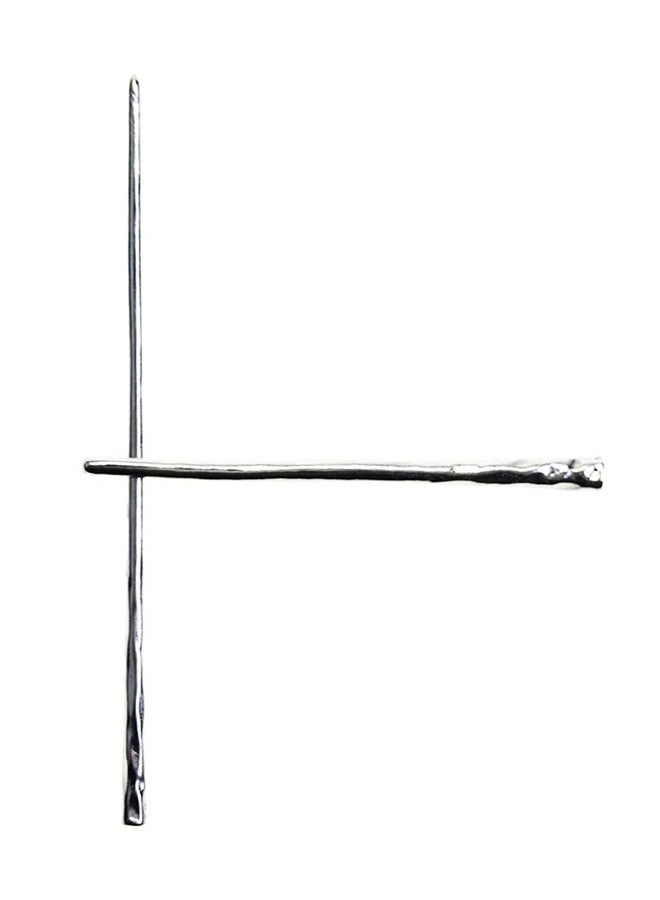 Whaline YILE Set of 2 Hair Sticks Chinese Hairpin Metal Hair Accessories Classic Hair Accessories for Women Lady Girls (Silver) - Image 3