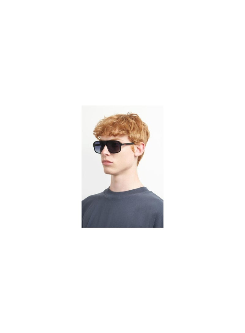 HUGO BOSS Hugo Boss HG 1195/S 807/9O Men’s Aviator Sunglasses – 60 mm Black Frame – UV400 Protection  - Image 5