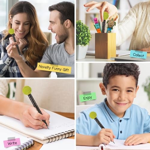 Planet Pens Tennis Novelty Pen – Fun & Unique Kids & Adults Office Supplies Ballpoint Pen, Cool Sports Writing Pen Instrument For Awesome Stationery School & Office Desk Decor Accessories - Image 4