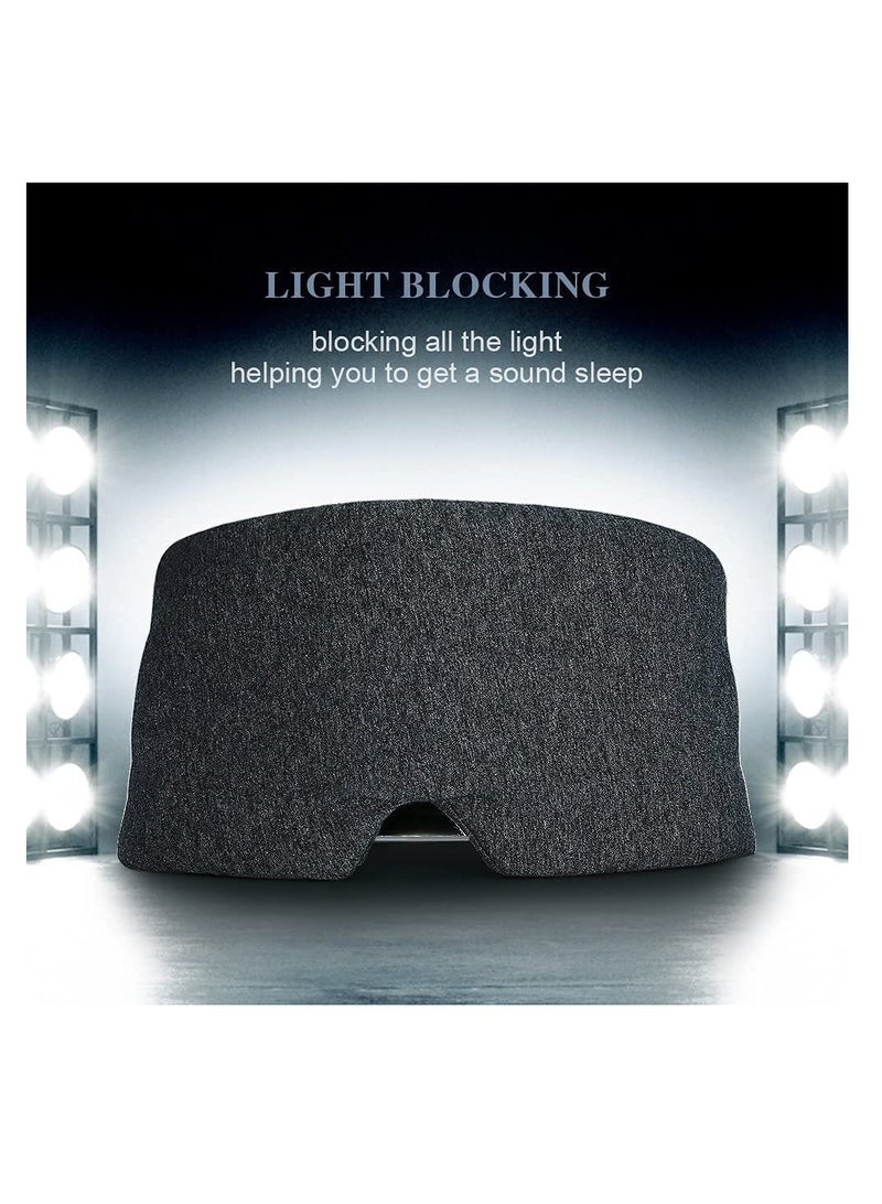 Barakah Handmade Cotton Sleep Mask Blackout ,Comfortable Breathable Eye Mask for Sleeping Adjustable Blinder Blindfold Airplane with Travel Pouch,Best Night Companion Eyeshade for Women Men Kid - Image 4